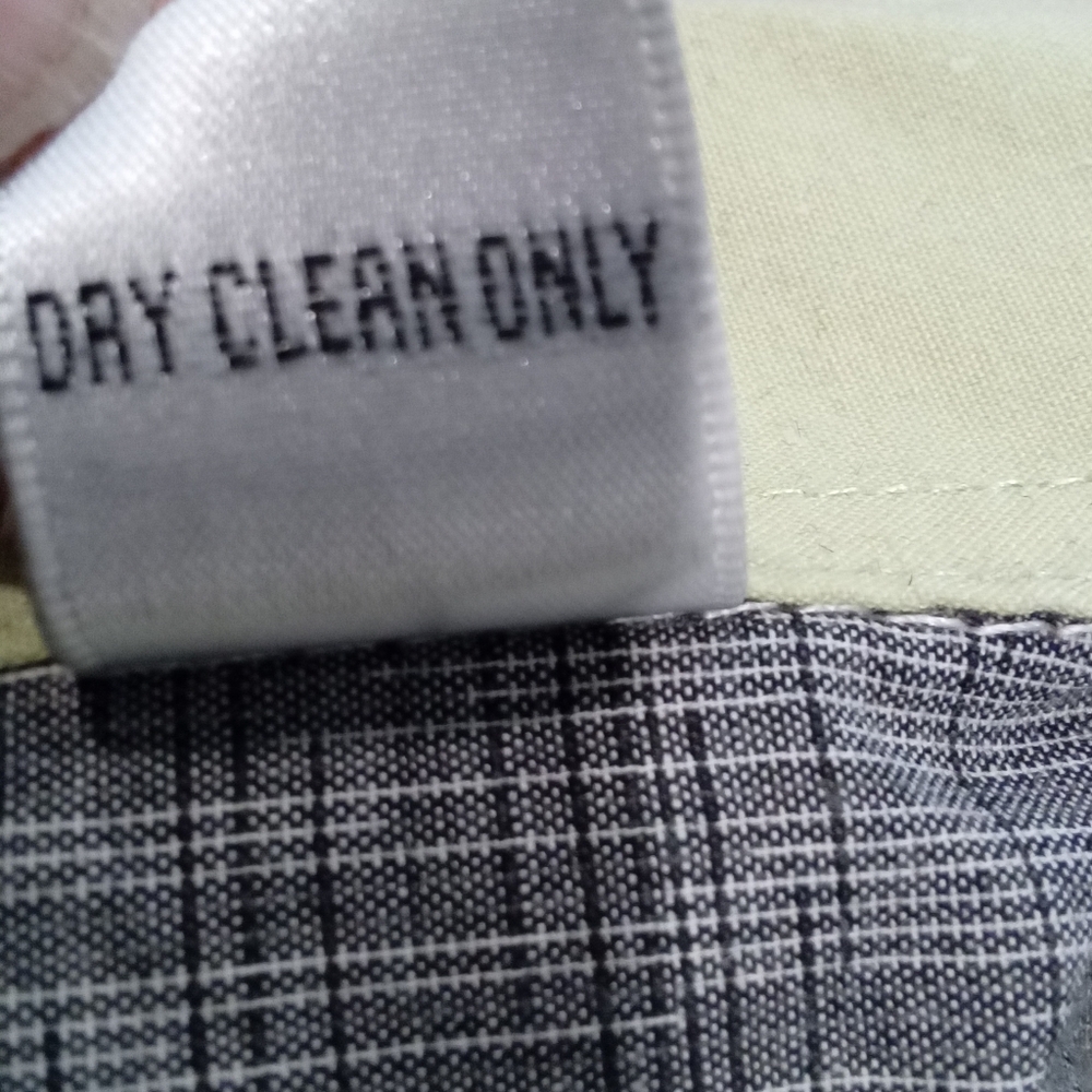 Avanti Uomo Men's 17.5 36/37 Plaid Dress Shirt - Green and Gray Needs Cufflinks - Picture 8 of 8